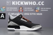 Godkiller Air Jordan 3 Retro OG 'Black Cement' 2024